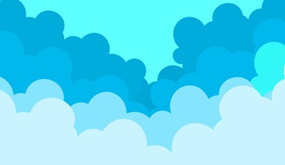 Fototapeta premium blue cloud background in the sky vector
