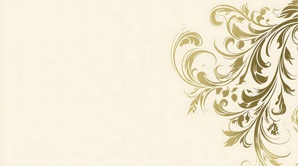 Elegant floral design on cream background (7)