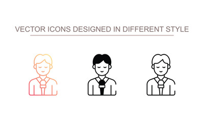 Journalist icon design with white background stock illustration