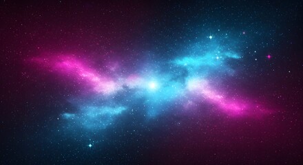 Fototapeta premium Stunning Pink and Blue Nebula Space Background Image