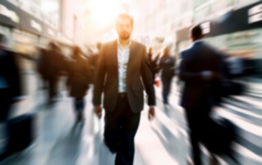 people walking in the city