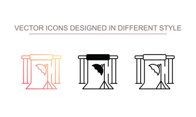 Studio icon design with white background stock illustration