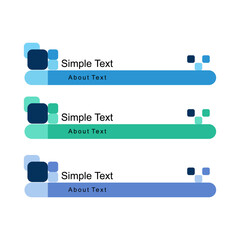 Modern Text Box and Banner Design Templates
