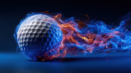 close up Stylish golf ball