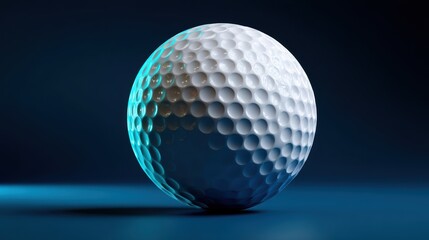 close up Stylish golf ball