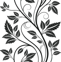 Intricate Art Deco Stripe Pattern  Abstract Black Line Design on White