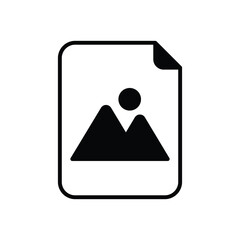 Image File icon vector 