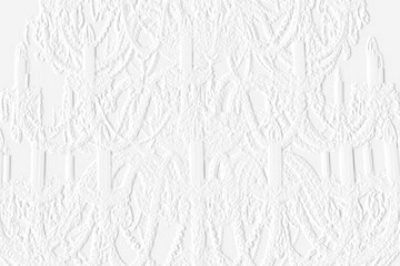 embossed image of chandeliers 