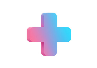 Fototapeta premium Isolated Colorful Medical Cross Symbol