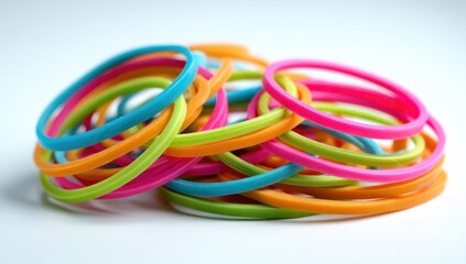 Colorful rubber bands