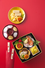 【おせち料理】新年をお祝いするお正月。食材ひとつひとつに健康や繁栄の願いが込められたおせち料理。