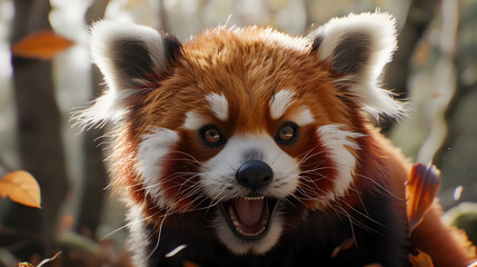 Fototapeta premium Red Panda in nature