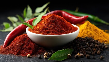 Colorful Spices and Peppers