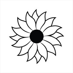 Sunflower Floral Design Vector Illustration detailed vector illustration