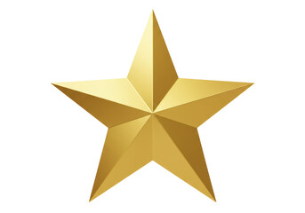 Obraz premium Isolated Simple Gold Star Award