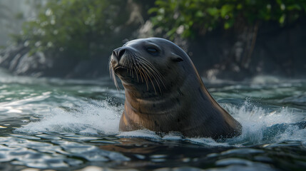 Obraz premium Seal in nature