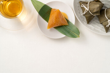 Zongzi, alkaline rice dumpling for Dragon Boat Festival food.