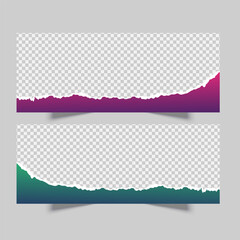 Torn Paper Banner Template Design
