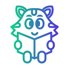 cute Line Gradient Icon