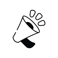 Announcement vector icon stock illustration 