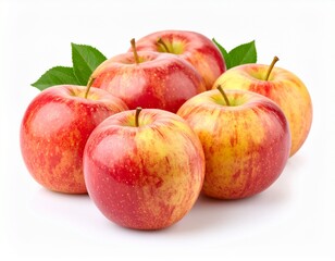 Honeycrisp apples isolated white background