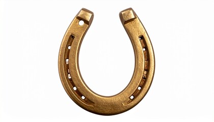 Horseshoe isolated transparent white background