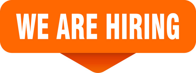we are hiring sticker. we are hiring sign on transparent background