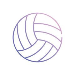 Volleyball vector icon stock illustration