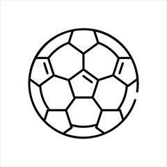 Fototapeta premium Football vector icon stock illustration