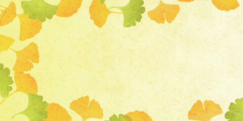 紅葉　イチョウ　秋　背景