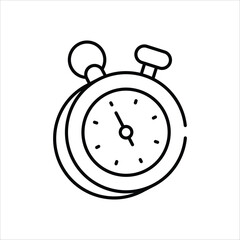 Stopwatch vector icon stock illustration