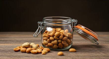 Jar of nuts.