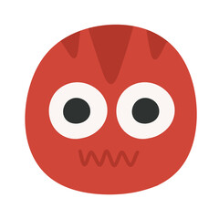 illustration of a red dinosaur