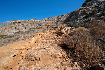 Montagne falaise Balos crète Grece