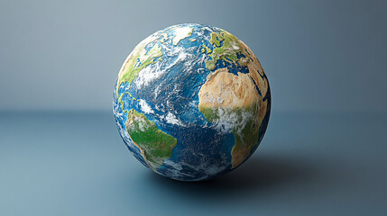 World, geometric and earth for connection, community and society. Map, networking and communication, planet model with decoration, abstract design or geometric link of business and global economy