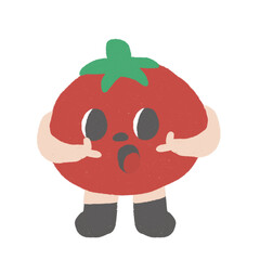 A tomato character 