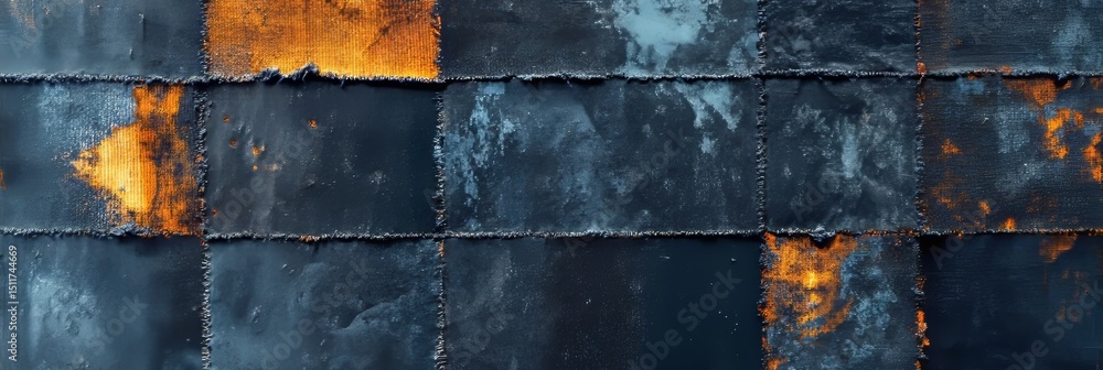 Aufkleber textured layers of reclaimed canvas eco-friendly design and innovation in style and function.