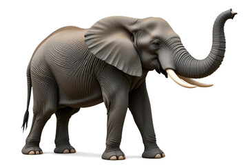 elephant isolated on white