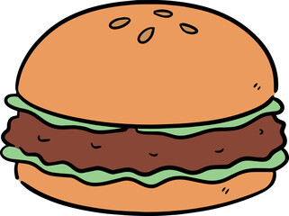 Illustration of burger

