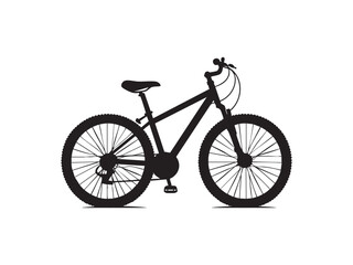Fototapeta premium Bicycle Silhouette at Sunset – Outdoor Adventure and Freedom Concept.
