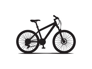 Obraz premium Bicycle Silhouette at Sunset – Outdoor Adventure and Freedom Concept.