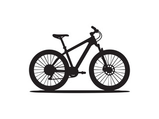Fototapeta premium Bicycle Silhouette at Sunset – Outdoor Adventure and Freedom Concept.
