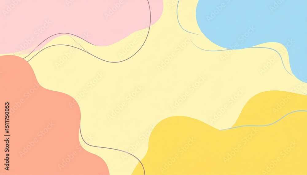 Poster creative abstract art design studio digital artwork modern environment aerial view colorful shapes a