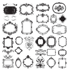 set of decorative frames