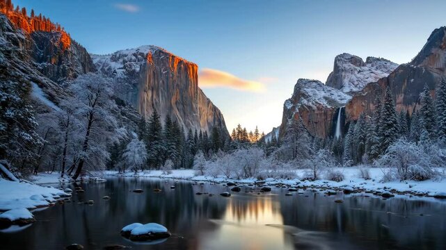 Yosemite winter wonderland scenic landscape nature travel photography yosemite winter
