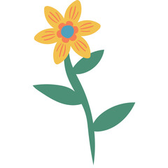 Naklejka premium Spring Flower Illustration