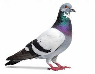 Pigeon bird isolated on a white background