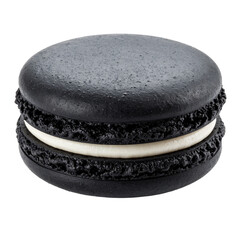 Macaron noir (saveur charbon)