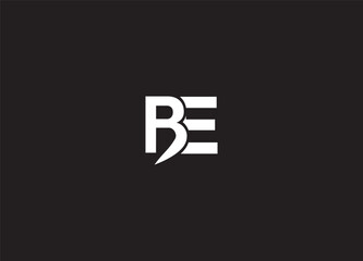 BE EB creative initial logo design 
