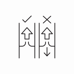 sorting arrows up icon vector sign